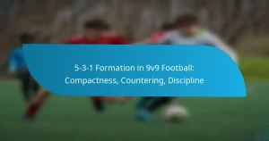 5-3-1 Formation in 9v9 Football: Compactness, Countering, Discipline